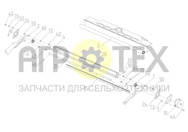 Чертеж Шторка питателя (2650.01.03.200)